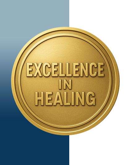 Excellence in healing badge image