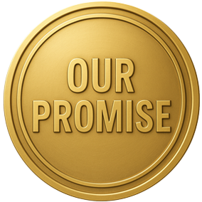 Our Promise gold medallion image